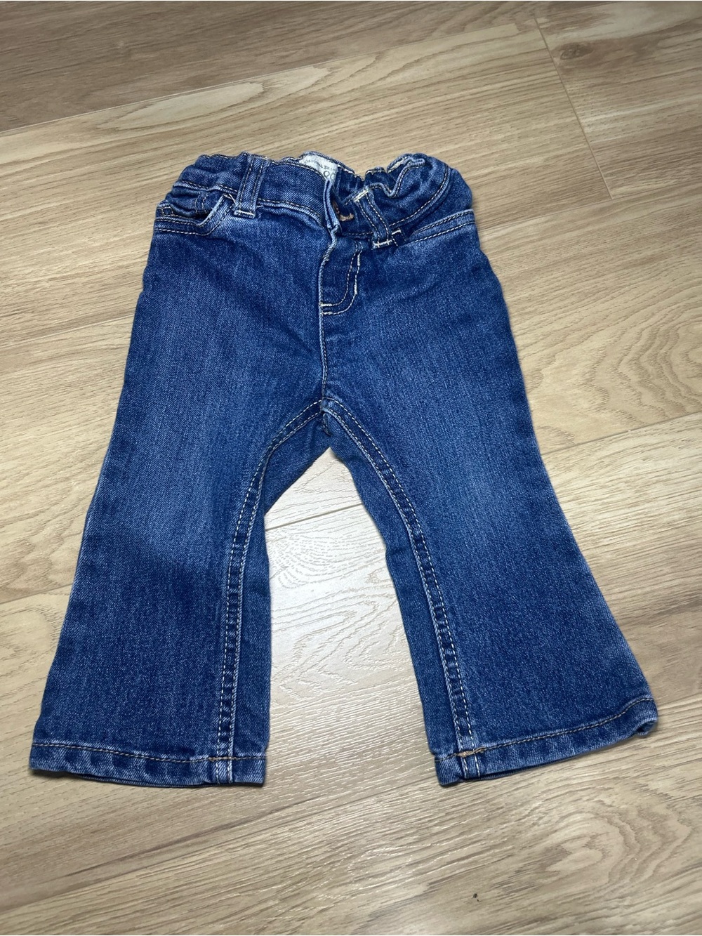 The Children's Place Dark Blue Elastic Waist Denim Jeans